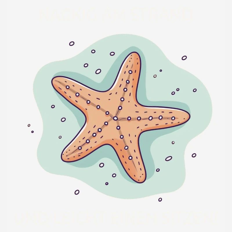 Nus sur la plage – Drôle d’expression étoile de mer