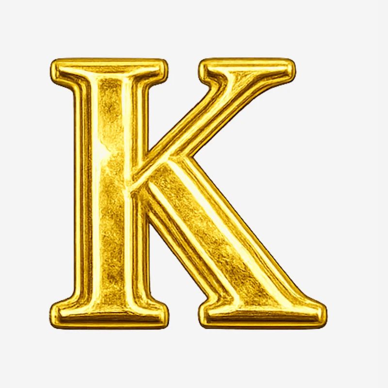 Monogramme d’or K