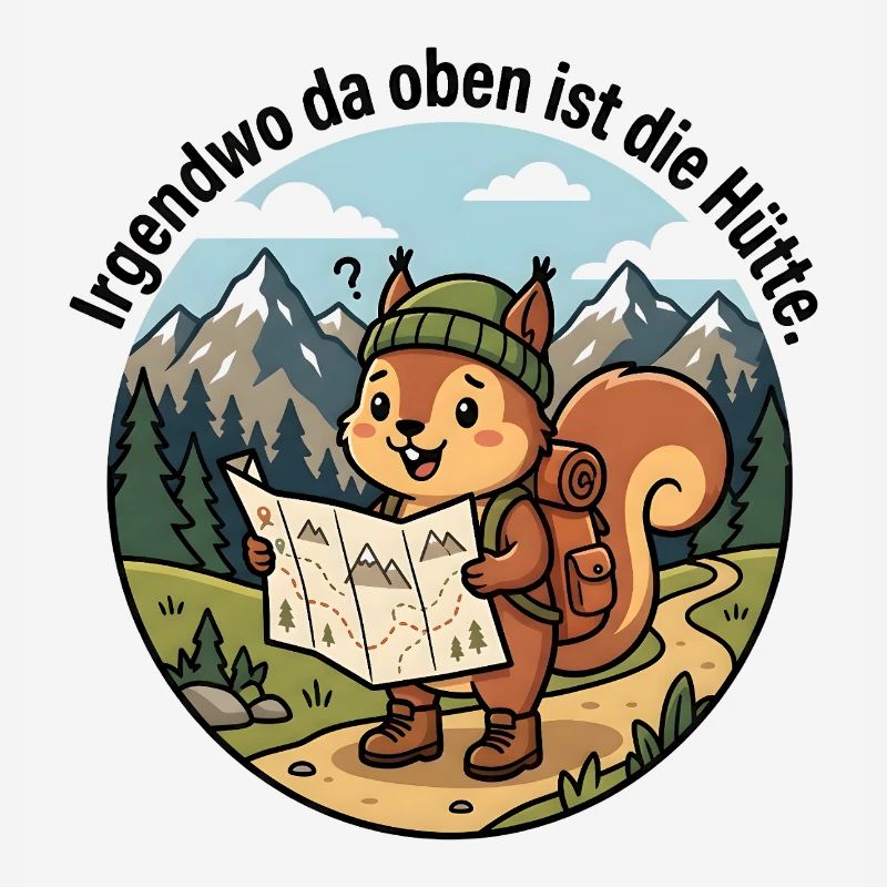 Irgendwo da oben ist die Hütte – Eichhörnchen