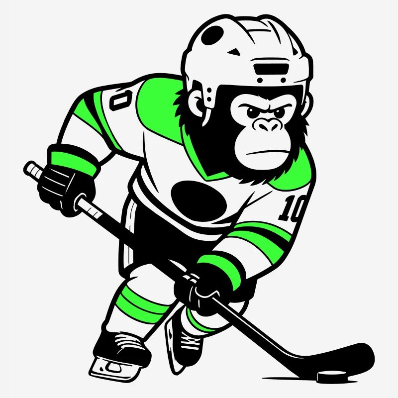 Gorille de hockey sur glace