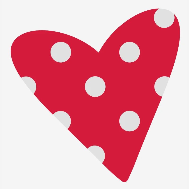 A small dotted heart