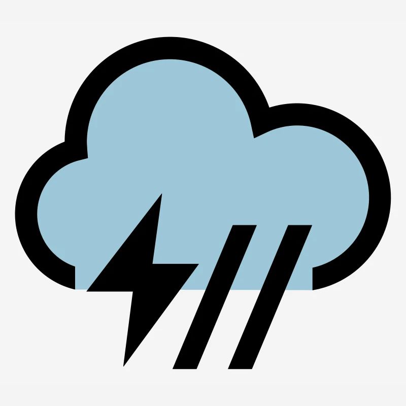 Storm, storm cloud icon, icon