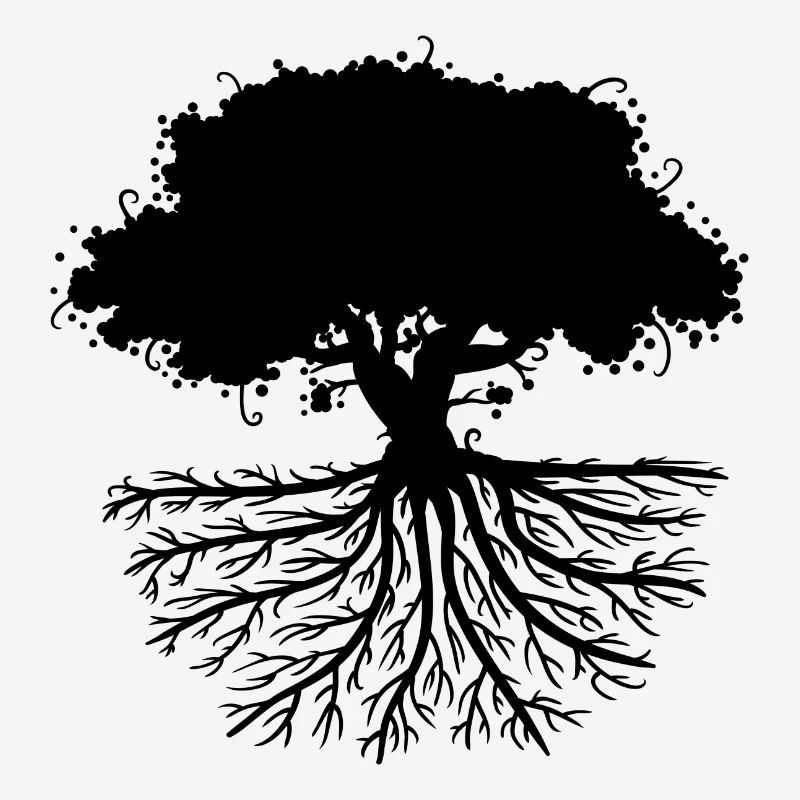 tree roots black