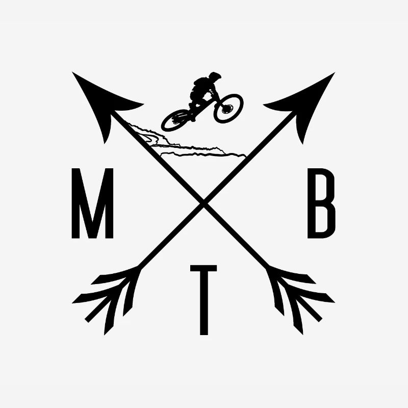 Graphique de descente VTT VTT. Flèches flèches bmx