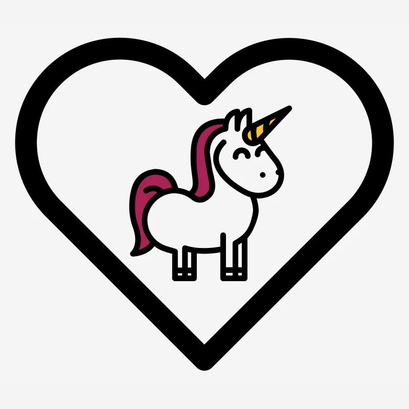 Herz Einhorn Einhörner Mädchen Kinder süß Märchen