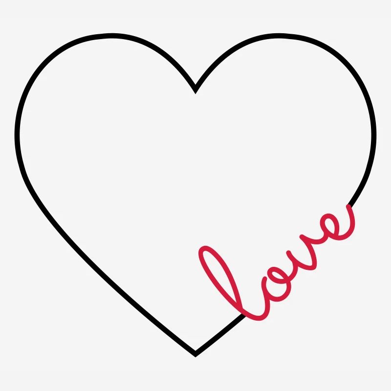 Love heart frame