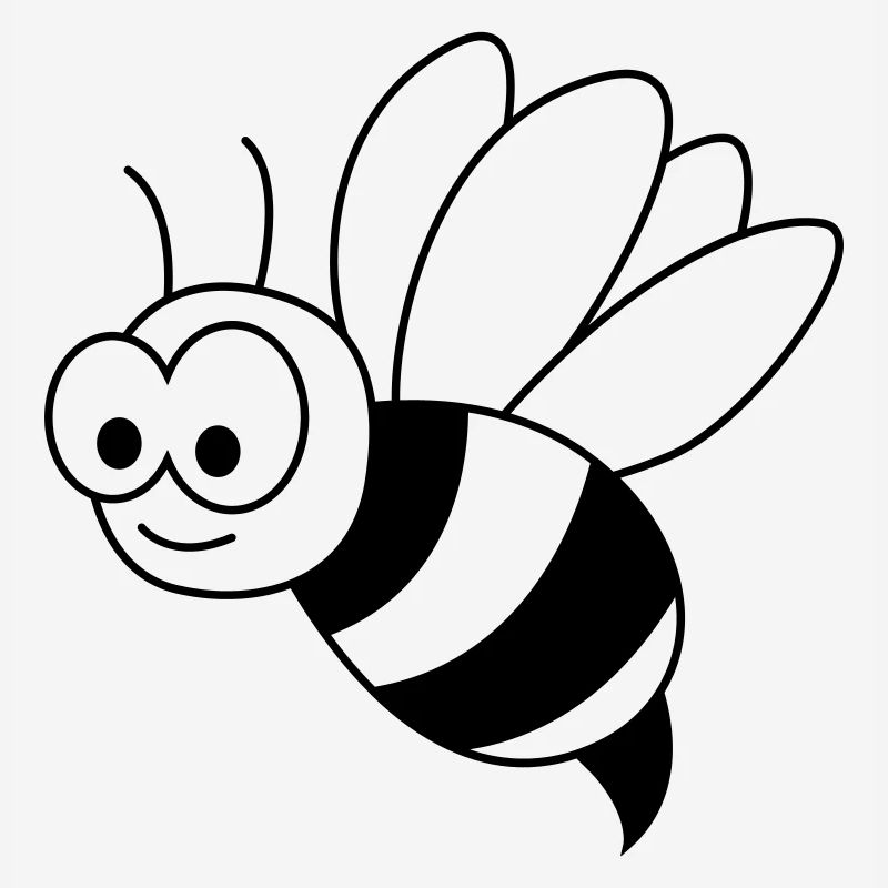 Honigbiene Comic Tier