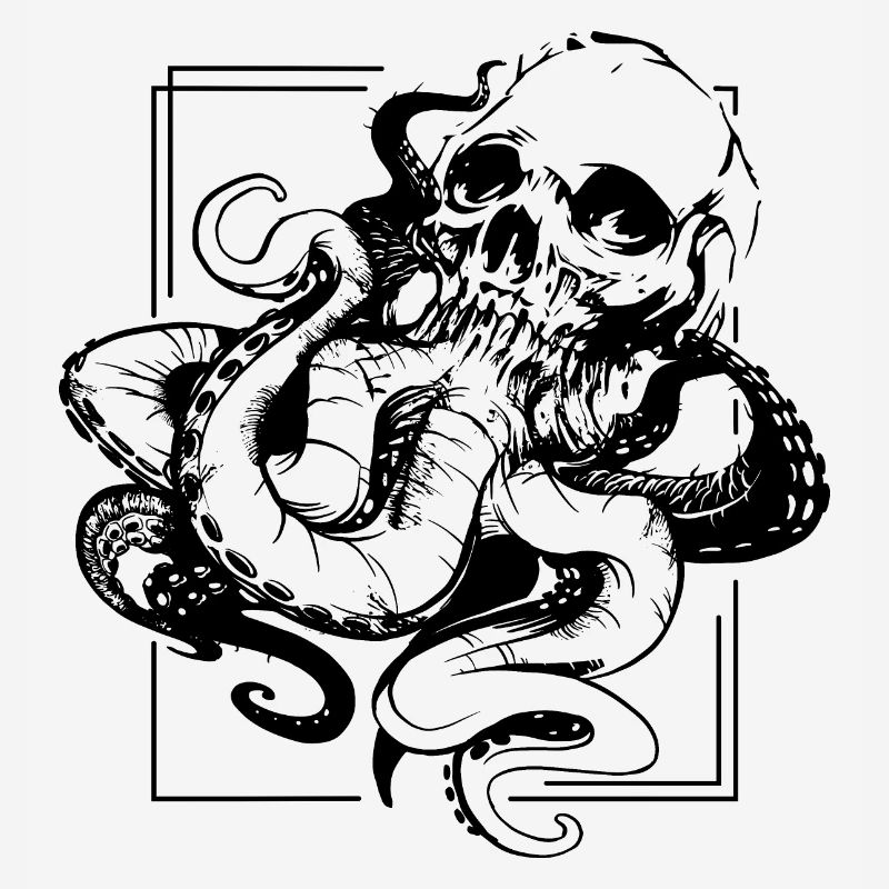 Crâne Octopus Octopus Octopus Sailor Pirate