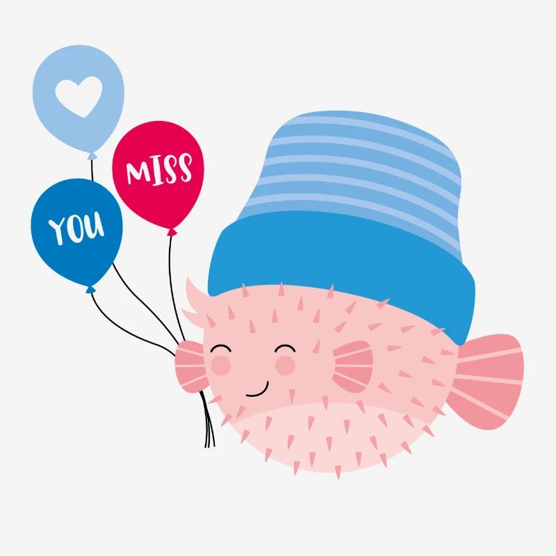 Poisson-globe avec ballons