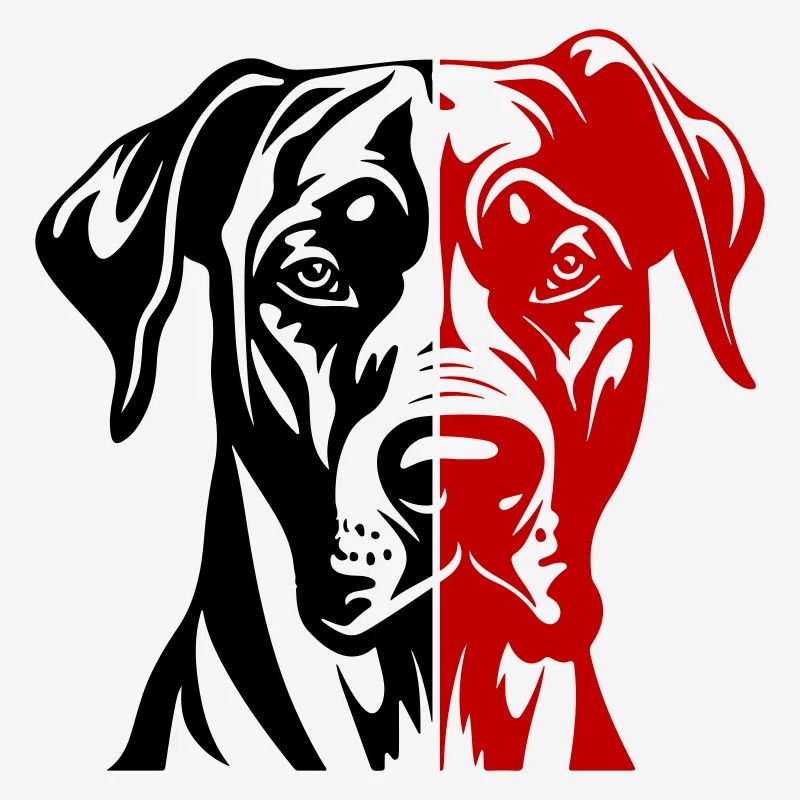 Great Dane Dog Head