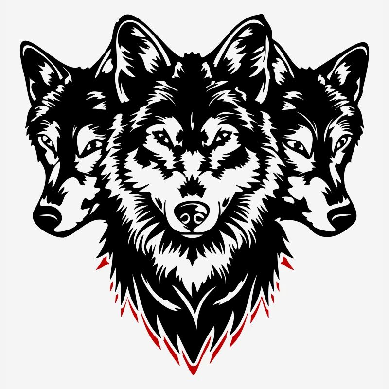 Pack de tête de loup