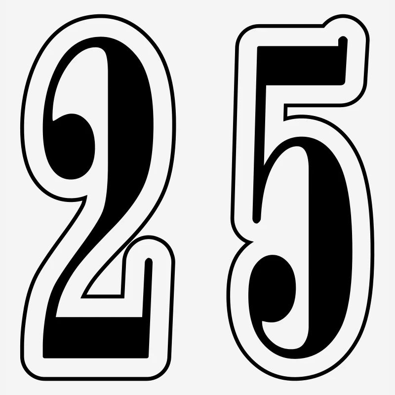 25 Symbole numérique