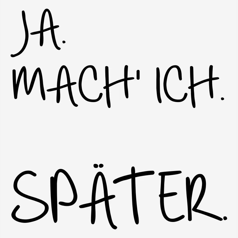 Prokrastination SPÄTER