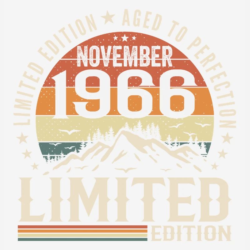 November 1966 Einzigartiger Retro-Geburtstag