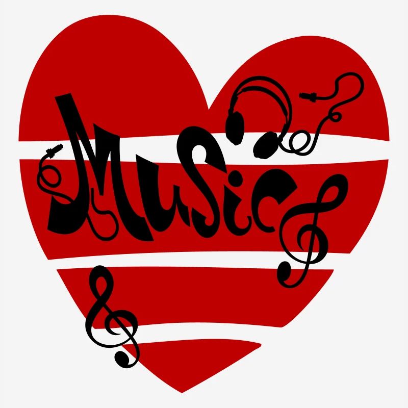 Musique Cœur avec notes