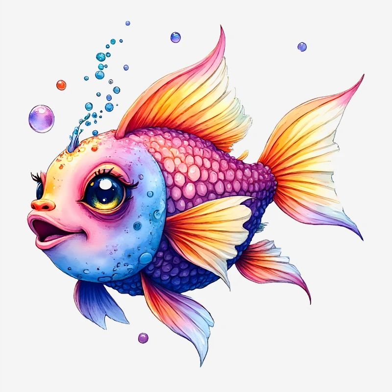 Lebendiger Regenbogenwassermann