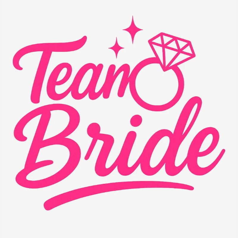 Team Bride Pink Ring Script
