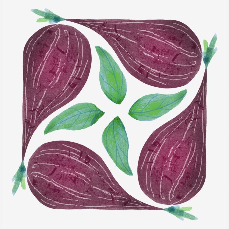 Red Onion Pattern