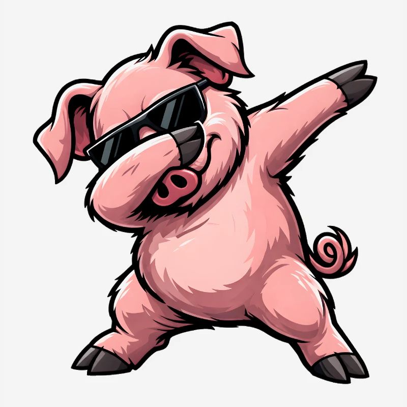 Dabbing Pig