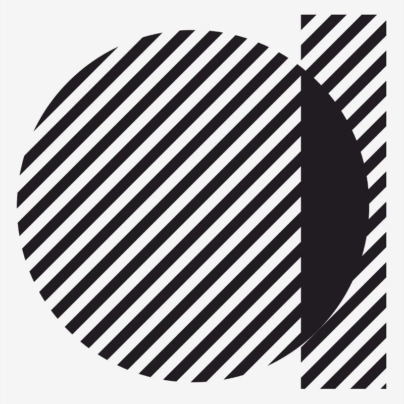Diagonal Stripe Circle Abstract