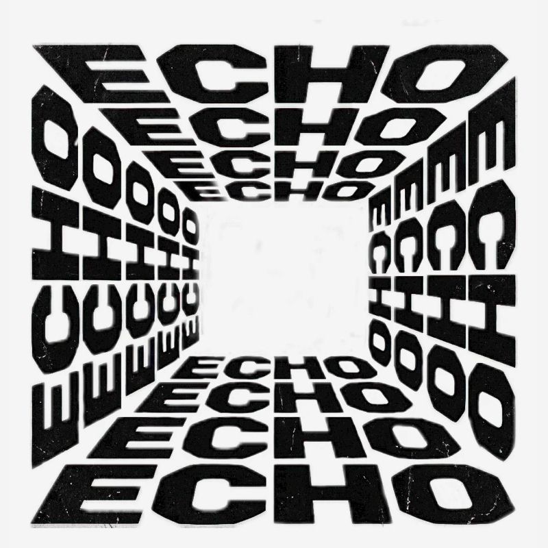 Tunnel Echoes Typographic Pattern