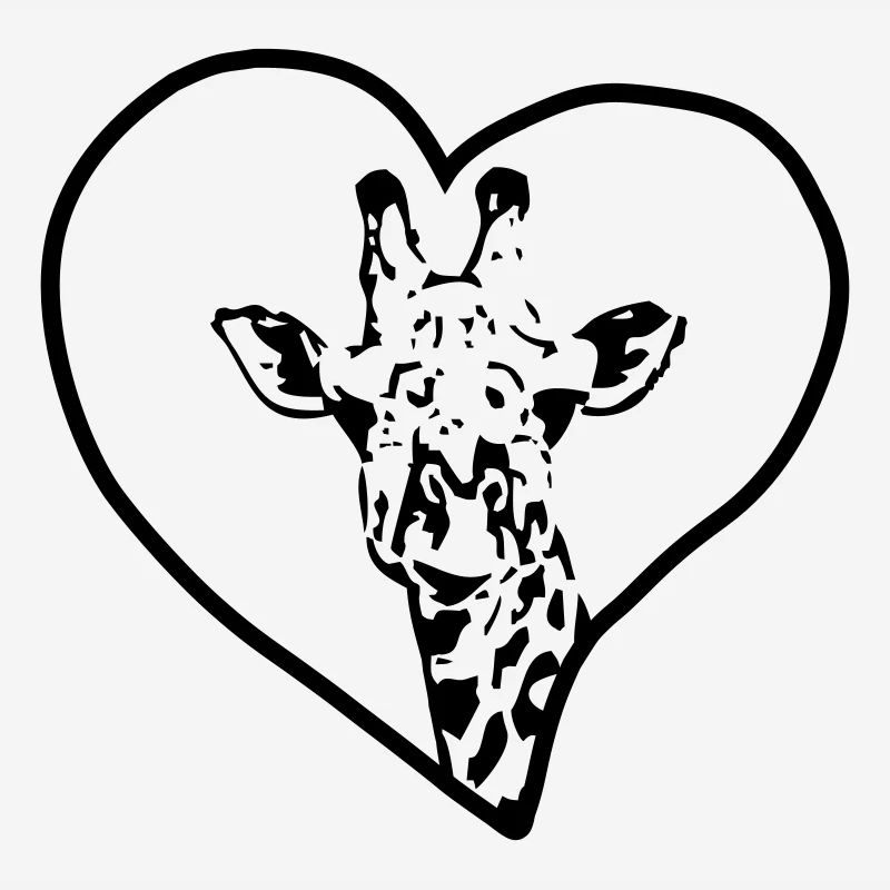 Girafe & Coeur