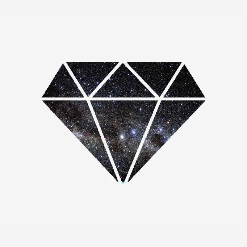 Diamant dans l'espace