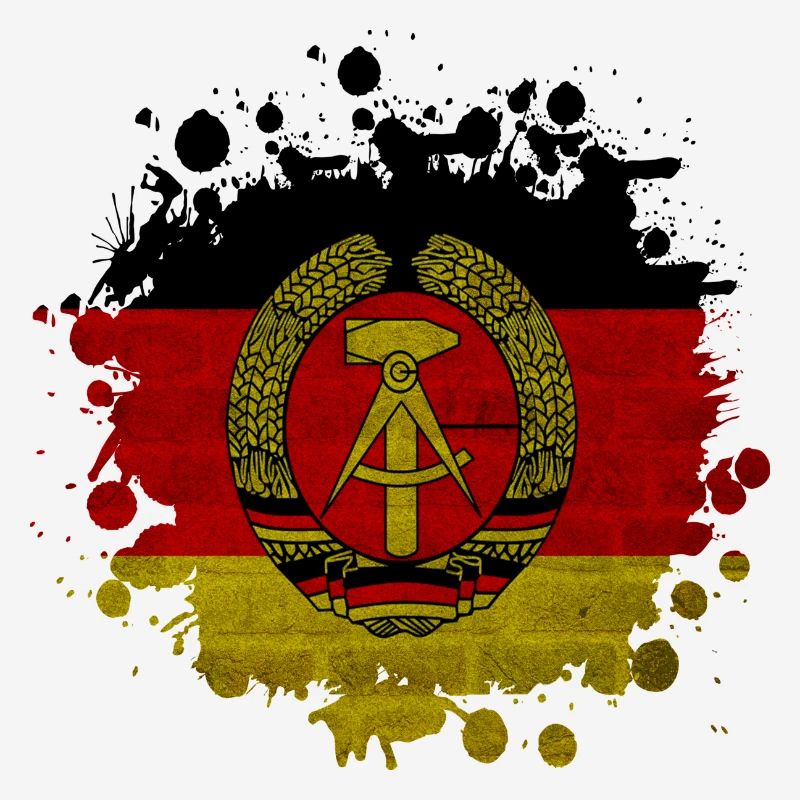 GDR Fleck Klecks / Gift Flag East Germany