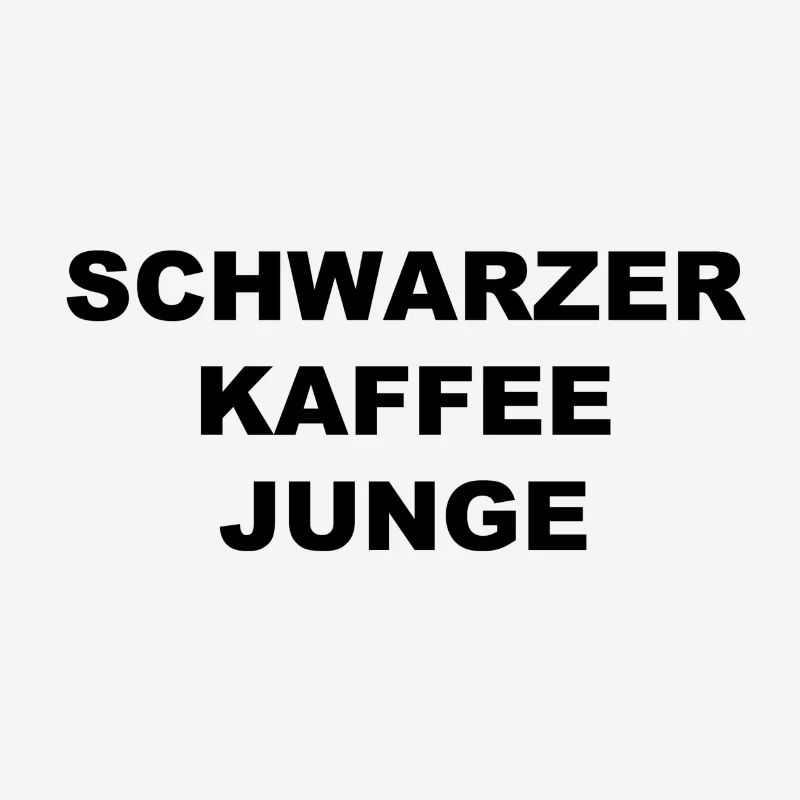Schwarzer Kaffee Junge