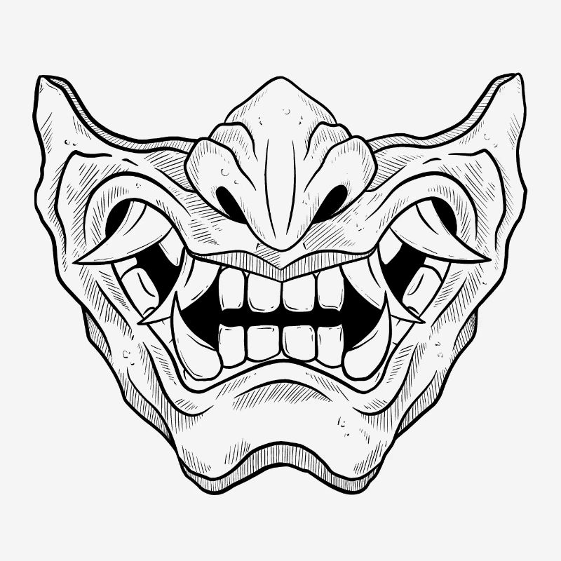 Masque démon Japonnais