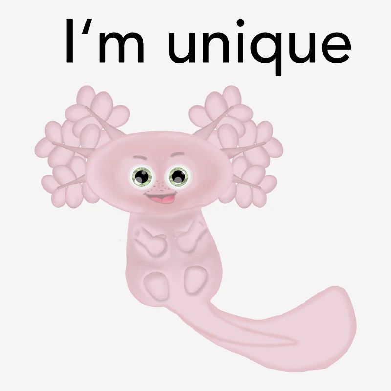 Ich bin einzigartig Axolotl