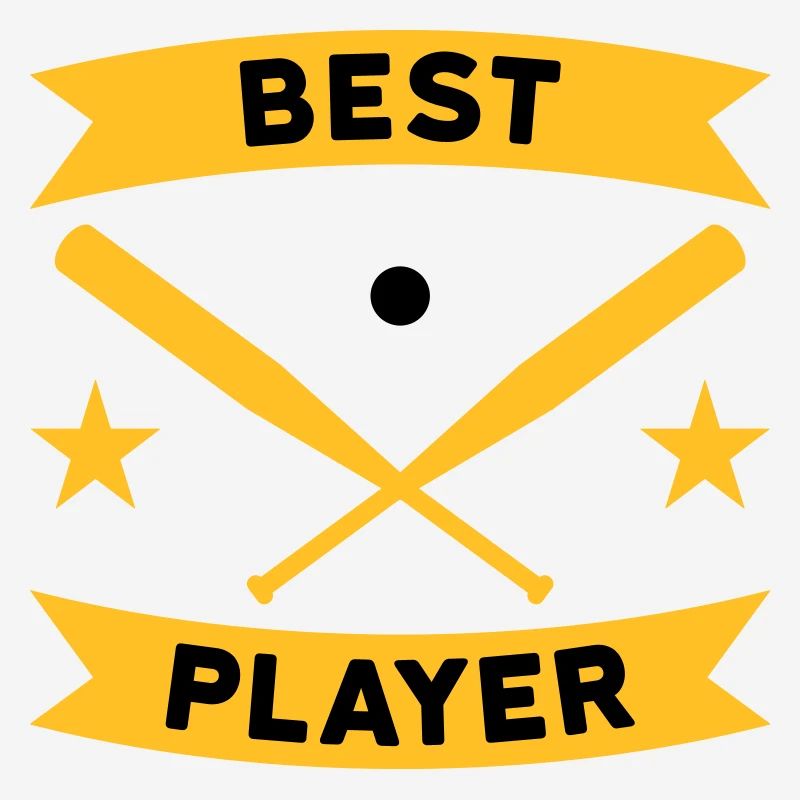 Best baseball player (banner, baseball bat)