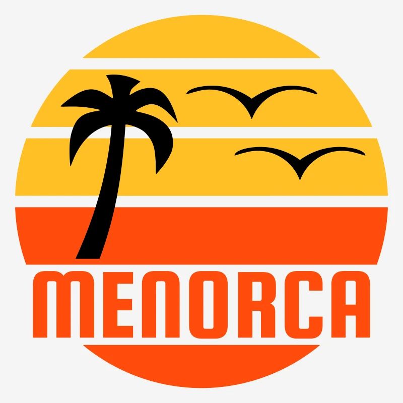 Menorca (sun, palm tree, birds)