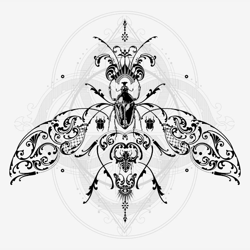 Psychedelic Insects Bug Pattern Ornament