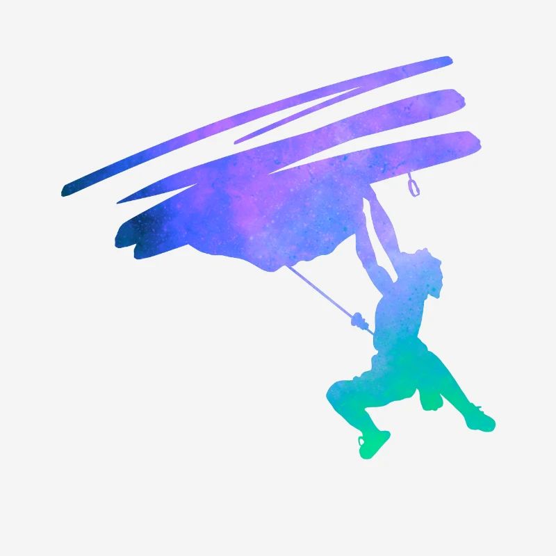 Silhouette sketchy climbing climber