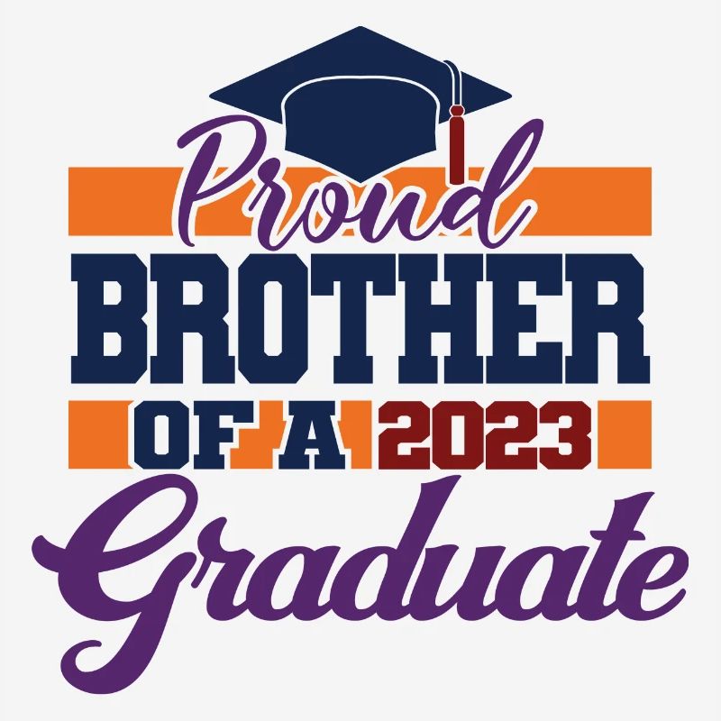 Stolzer Bruder eines Abschlussgeschenks 2023