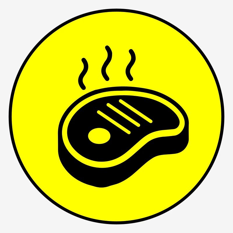 Steak icon circle