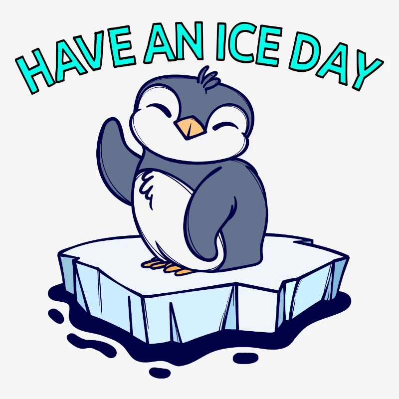 Cool Pinguin Eis Statement Vogel Tier Antarktis