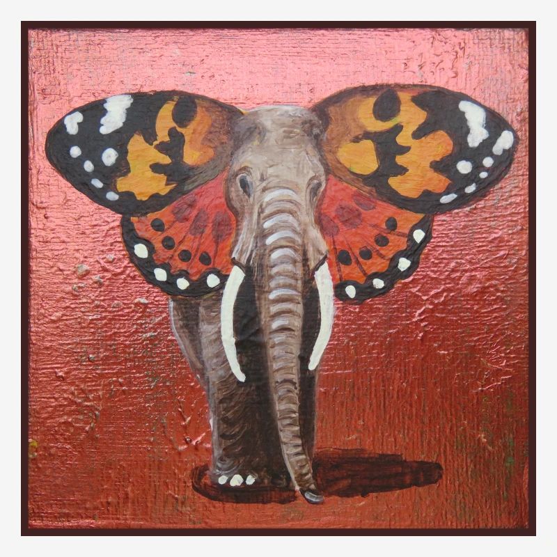 Éléphant papillon