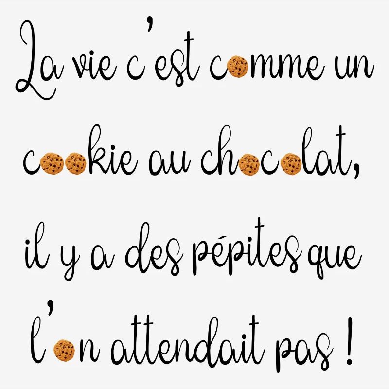 La vie c est comme un cookie au chocolat