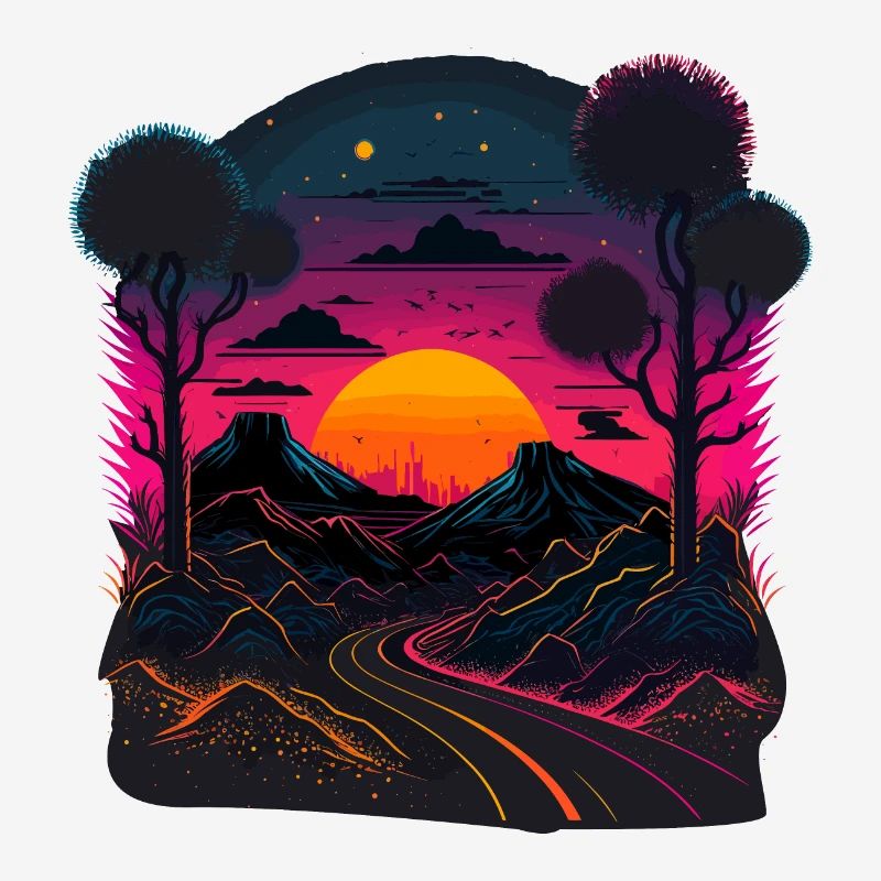 Illustration Synthwave