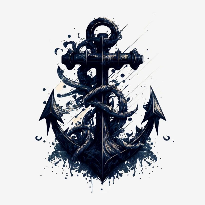 beautiful maritime anchor from a sailing ship