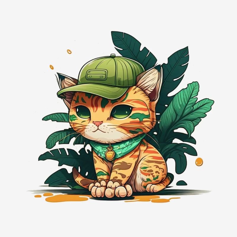 Mignon chat tropical 2