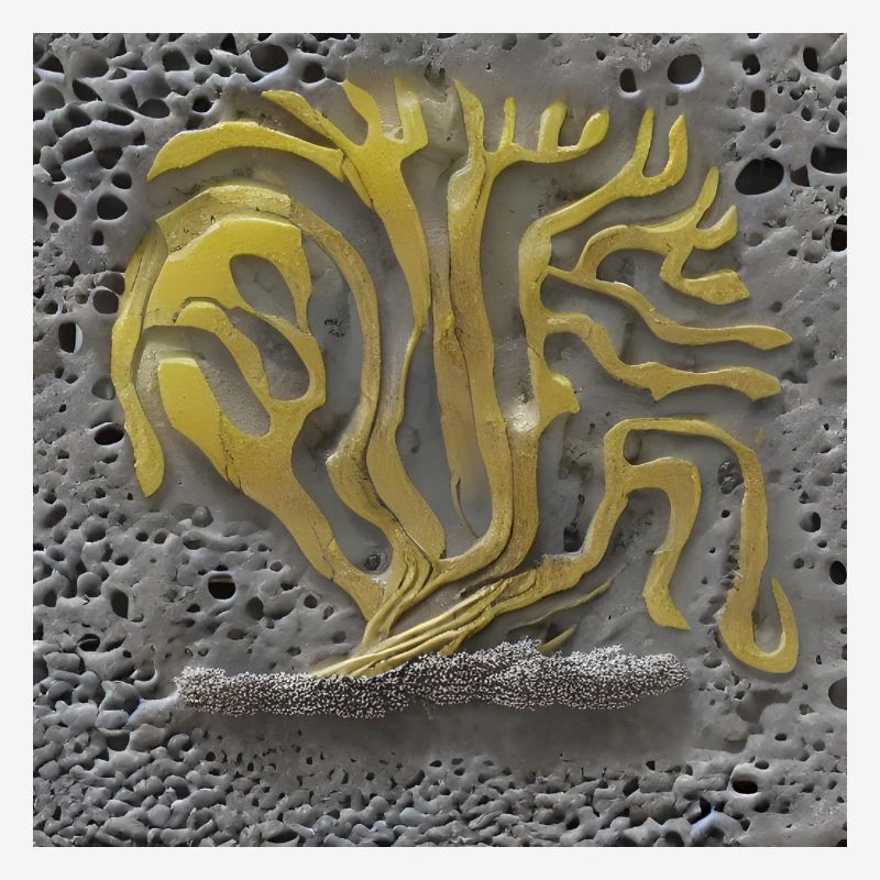 tree growing on a moon