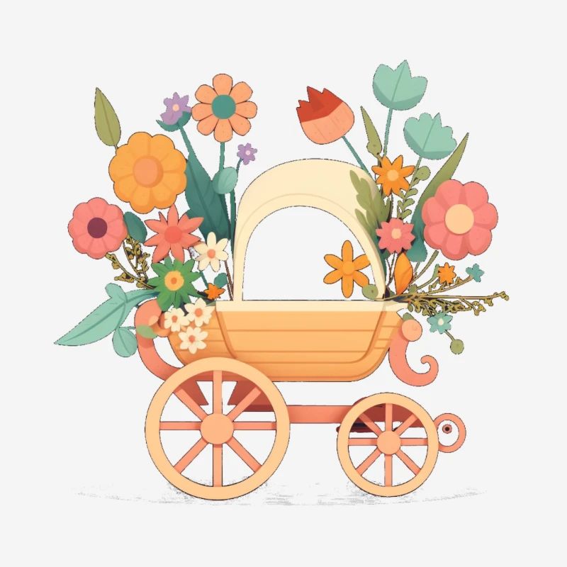 Flowery stroller 4