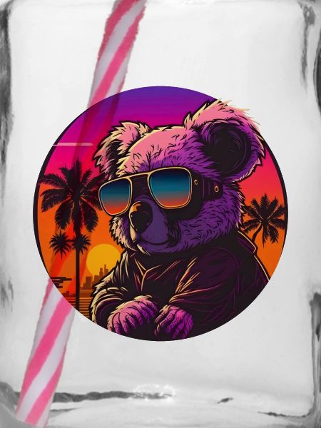 Synthwave Koala Sunset