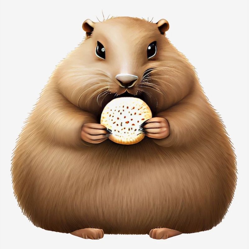 Groundhog mit Cracker