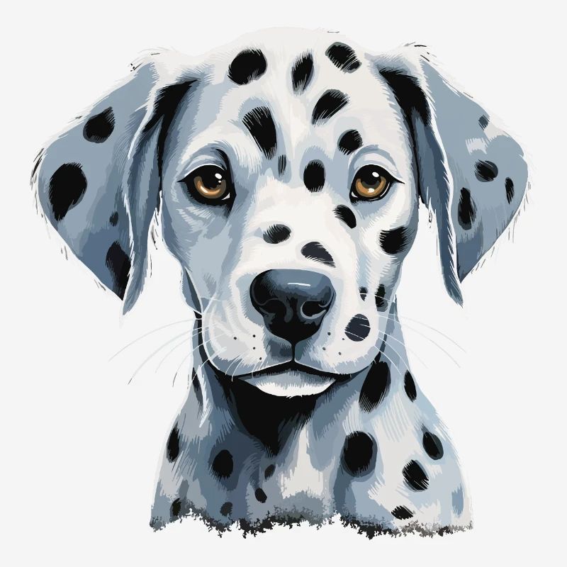 Chiot dalmatien mignon