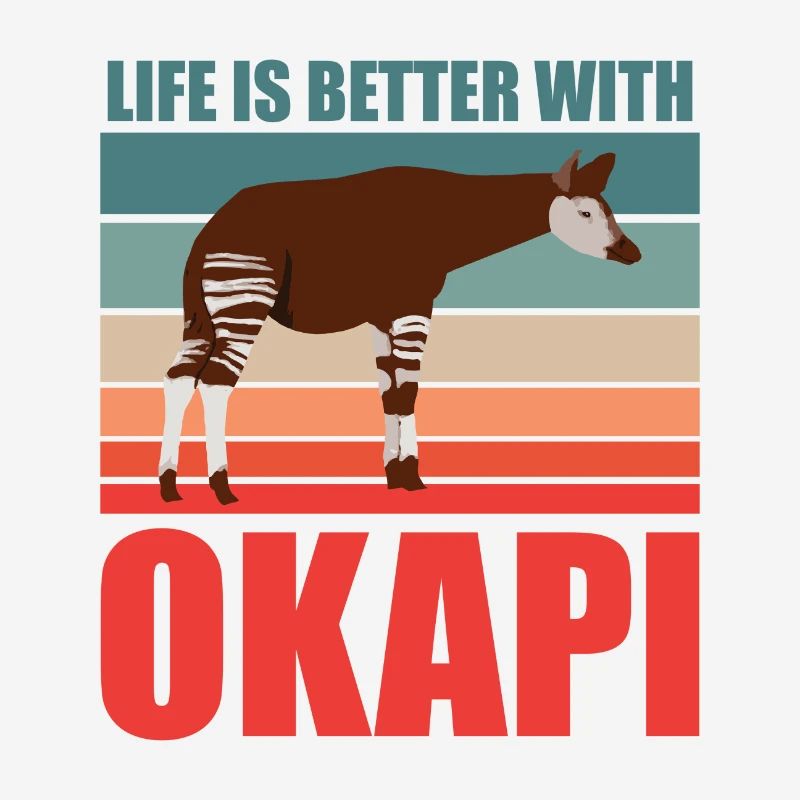 Okapi im Einklang mit der Natur