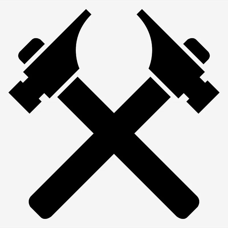 Tools Hammer Carpenter Symbol icon Logo Graphic
